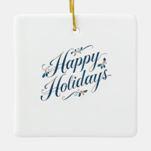 Ornement En Céramique Joyeuses Fêtes Joyeux Noël Famille Nouvel An