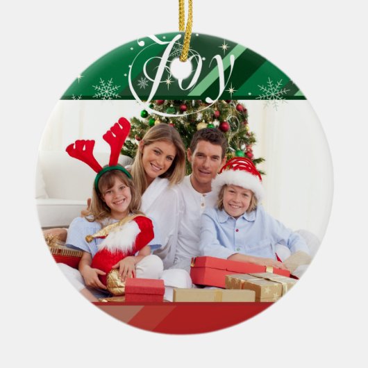 Ornement En Céramique Joyeuses vacances (Devant)