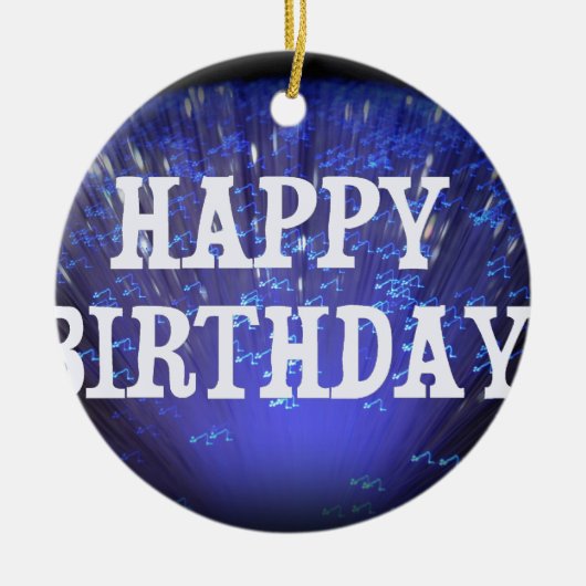 ORNEMENT EN CÉRAMIQUE JOYEUX ANNIVERSAIRE (Devant)