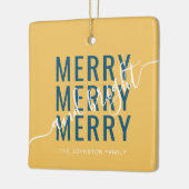 Ornement En Céramique Joyeux et lumineux Noël (Gauche)