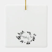 Ornement En Céramique Joyeux jour de la mère Foil Card (Dos)