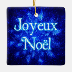 Ornement En Céramique Joyeux Noё l - Snowburst