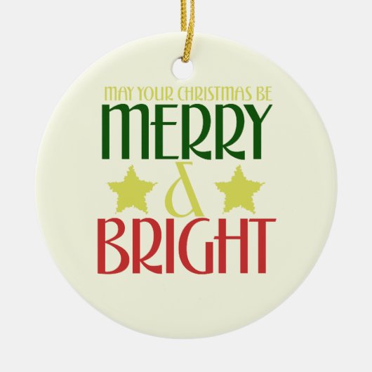 Ornement En Céramique Joyeux Noël (Devant)