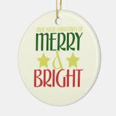 Ornement En Céramique Joyeux Noël (Gauche)