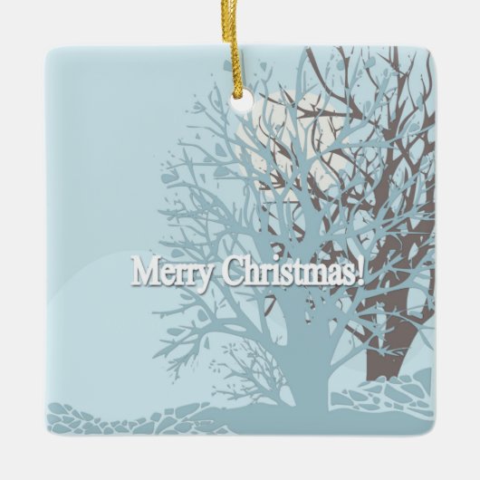 Ornement En Céramique Joyeux Noël ! (Devant)