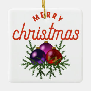 Ornement En Céramique Joyeux Noël Bonjour 2023 Adieu 2022