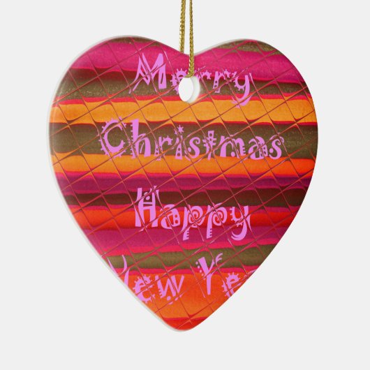 Ornement En Céramique Joyeux Noël Bonne année Collection (Droite)