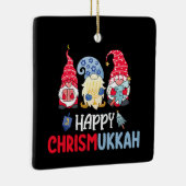 Ornement En Céramique Joyeux Noël Chrismukkah Gnomes Hanoukka Joyeux Noë (Droite)
