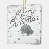 Ornement En Céramique Joyeux Noël cloches (Gauche)