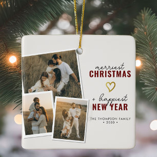 Ornement En Céramique Joyeux Noël Collection photo Boho 3 moderne