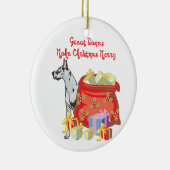 Ornement En Céramique Joyeux Noël de great dane (Droite)