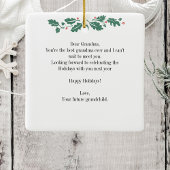 Ornement En Céramique Joyeux Noël Grossesse Ultrasound Photo Grand-mère