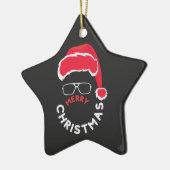 Ornement En Céramique Joyeux Noël, Joyeux et lumineux (Gauche)