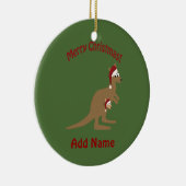 Ornement En Céramique Joyeux Noël Kangaroos (Droite)