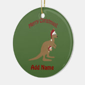 Ornement En Céramique Joyeux Noël Kangaroos (Gauche)