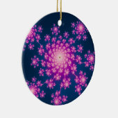 Ornement En Céramique Joyeux Nouvel An Fractal (Droite)