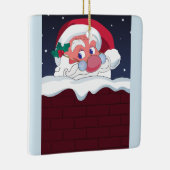 Ornement En Céramique Joyeux Père Noël (Droite)