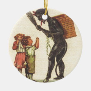 Ornement En Céramique Jumelage avec Krampus