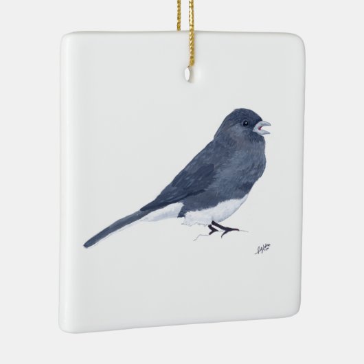 Ornement En Céramique Junco aux yeux sombres (Droite)