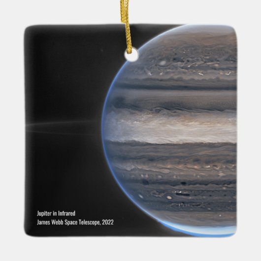 Ornement En Céramique Jupiter dans Webb infrarouge télescope spatial Noë (Devant)