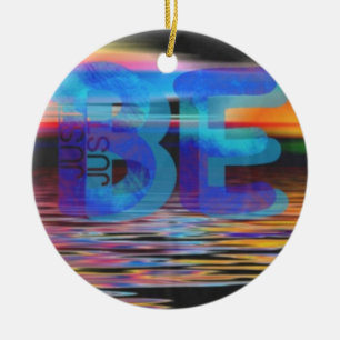 Ornement En Céramique JUSTE ÊTRE Cité Cadeaux de pleine conscience pour 