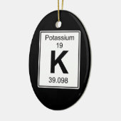 Ornement En Céramique K - Potassium (Gauche)