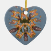 Ornement En Céramique Kaleidoscope Giraffe Mandala : Safari Art Abstrait (Devant)