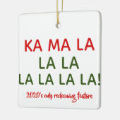 Ornement en céramique Kamala (Harris) Carol (Gauche)