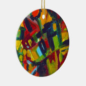 Ornement En Céramique Kandinsky 304 Oeuvre Abstraite colorée (Droite)