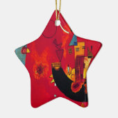 Ornement En Céramique Kandinsky Mit und Gegen (Gauche)