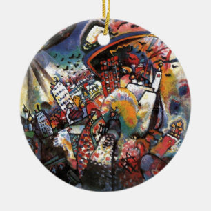 Ornement En Céramique Kandinsky Moscou I Cityscape peinture Abstraite