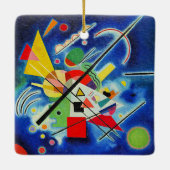Ornement En Céramique Kandinsky - Peinture Bleue (Dos)