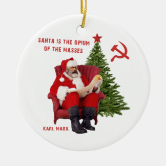 Ornement En Céramique Karl Marx Père Noël