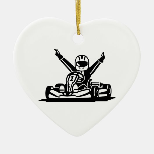 Ornement En Céramique Kart (Devant)