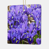 Ornement En Céramique Katherine Hodgkin Irises Printemps Violet Floral (Gauche)