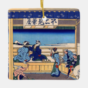 Ornement En Céramique Katsushika Hokusai - Yoshida sur le Tokaido