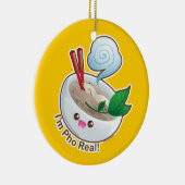 Ornement En Céramique Kawaii Pho vrai (Droite)