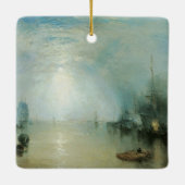 Ornement En Céramique Keelmen Height Coals, Lune par Joseph Turner (Dos)