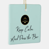 Ornement En Céramique Keep calm. Passez la barre. (Droite)