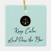 Ornement En Céramique Keep calm. Passez la barre. (Devant)