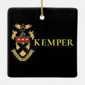 Ornement En Céramique Kemper Military School et College (Dos)
