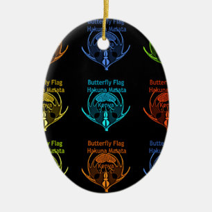 Ornement En Céramique Kenya Hakuna Matata