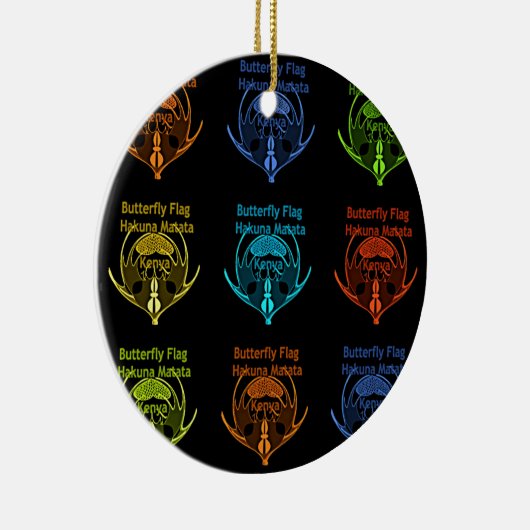 Ornement En Céramique Kenya Hakuna Matata (Droite)