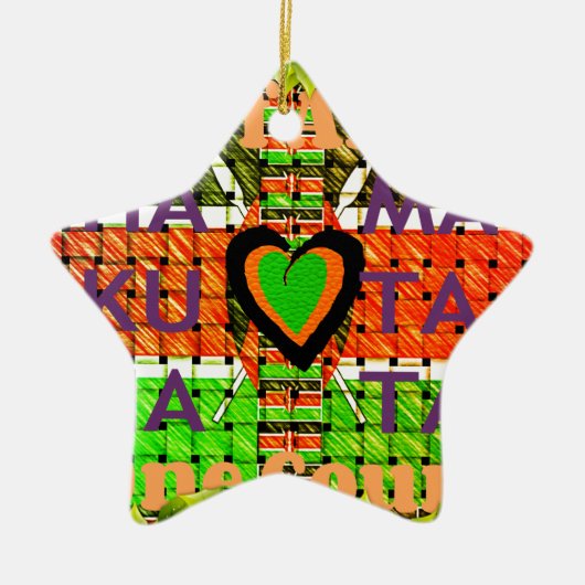 Ornement En Céramique Kenya Hakuna Matata (Devant)