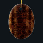 Ornement En Céramique Keokea Beach Faux Wood Surboard<br><div class="desc">Sur la grande île d'Hawaii, se trouve une plage sauvage appelée Keokea. Le surf n'y est pas pour les amateurs. Ces coques s'inspirent des magnifiques planches de palangre, fabriquées dans des bois locaux et polies pour un brillant translucide. Nous avons ajouté une superposition d'un imprimé hibiscus pareau pour les rendre...</div>