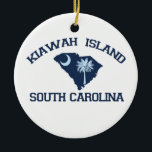 Ornement En Céramique Kiawah Island.<br><div class="desc">Kiawah Island.</div>