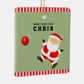 Ornement En Céramique Kickball Player cadeau de vacances (Droite)