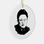 Ornement En Céramique Kim Jong Il (Droite)