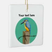 Ornement En Céramique Kingfisher Bird (Droite)