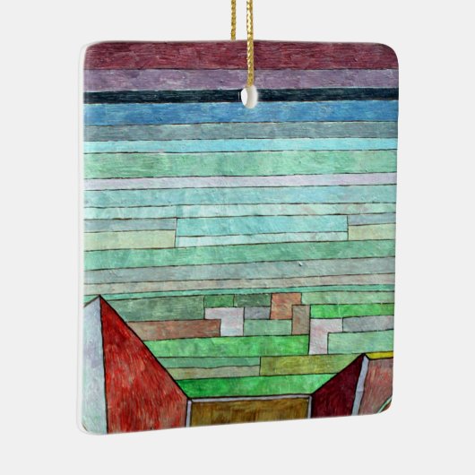 Ornement En Céramique Klee - Vue sur le pays fertile (Droite)